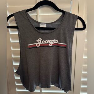 UGA Gray Crop Top